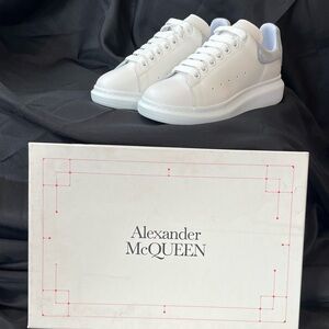 Alexander McQueen White and Gray Sneakers
